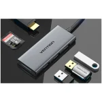 Vention USB-C Docking Station με HDMI 4K PD Γκρι (TOOHB) - Image 5