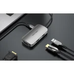 Vention USB-C Docking Station με HDMI 4K PD και σύνδεση 2 Οθονών Γκρι (TOAHB) - Image 2