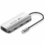 Vention TQDHB USB-C Docking Station με HDMI 4K PD Ασημί