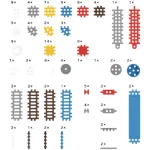 Marioinex Τουβλάκια Waffle Mini Blocks για 3+ Ετών 140τμχ 902820 - Image 5