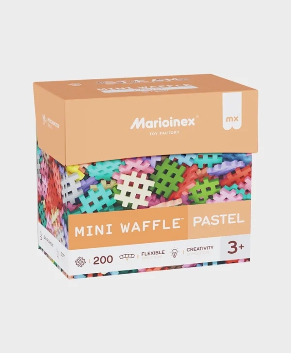 Marioinex Τουβλάκια Mini Waffle Pastel 200τμχ 908396