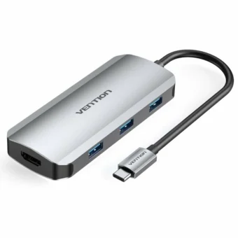 Vention USB-C Docking Station με HDMI 4K PD Γκρι (TOFHB)