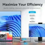 Vention TQAHB USB-C Docking Station με HDMI 4K PD Ethernet και σύνδεση 2 Οθονών Γκρι - Image 8