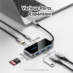 Vention Hub 3 Θυρών USB 3.2 με σύνδεση USB-C / USB-A / Ethernet TFMHB - Image 9