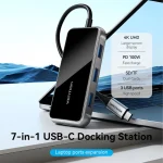 Vention Hub 3 Θυρών USB 3.2 με σύνδεση USB-C / USB-A / Ethernet TFMHB - Image 10