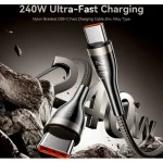 Vention USB 2.0 Cable USB-C male - USB-C 240W PD Μαύρο 1.2m CTYBAV - Image 2