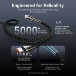 Vention USB 2.0 Cable USB-C male - USB-C 240W PD Μαύρο 1.2m CTYBAV - Image 8