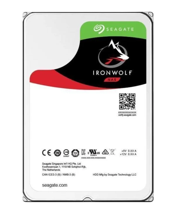 Seagate Ironwolf 8TB HDD Σκληρός Δίσκος 3.5" SATA III 7200rpm με 256MB Cache για NAS ST8000VN0022