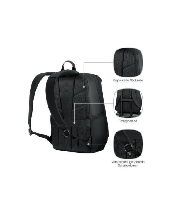 Wenger Wenger Urbanone Backpack 15.6" Laptop Backpack Black 653889