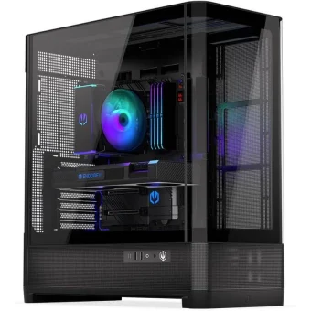 Endorfy Aquarius 8000 Flex Gaming Midi Tower Κουτί Υπολογιστή με Πλαϊνό Παράθυρο Μαύρο EY2A022