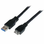 StarTech Regular USB 3.0 to micro USB Cable Μαύρο 1m (USB3CAUB1M)