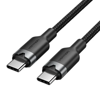 Vention USB 2.0 Cable USB-C male - USB-C 60W PD Μαύρο 1m TRCBF