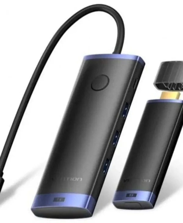 Vention USB-C Docking Station με Μαύρο (TPVBB)