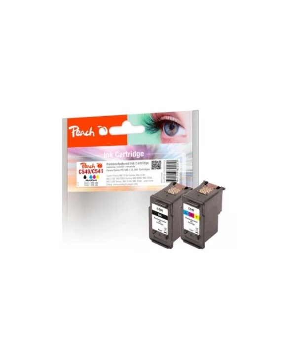 Peach Συμβατό Μελάνι Εκτυπωτή InkJet Canon PG-540BK, CL-541C 1τμχ PI100-239