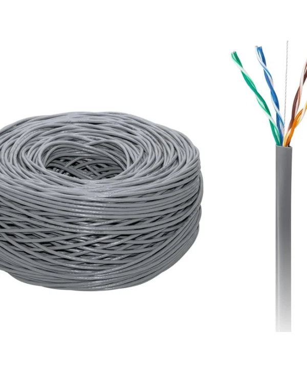 Cabletech Direct Attach Copper Cat.5e (Gigabit) Καλώδιο Δικτύου Ethernet 305m Γκρι KAB0103