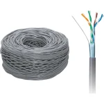 Cabletech U/UTP Cat.5e (Gigabit) Καλώδιο Δικτύου Ethernet 305m Γκρι KAB0104