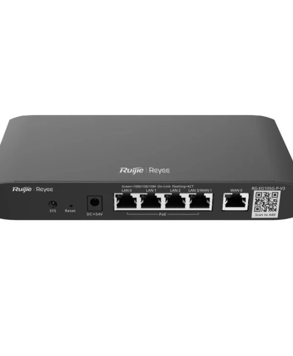 Ruijie RG-EG105G-P v3 Router με 4 Θύρες RG-EG105G-P-V3