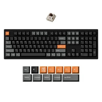 Keychron P6 Ultra P6-M3 Ασύρματο Gaming Μηχανικό Πληκτρολόγιο με Keychron Silk POM Brown διακόπτες και RGB φωτισμό (Αγγλικό US)