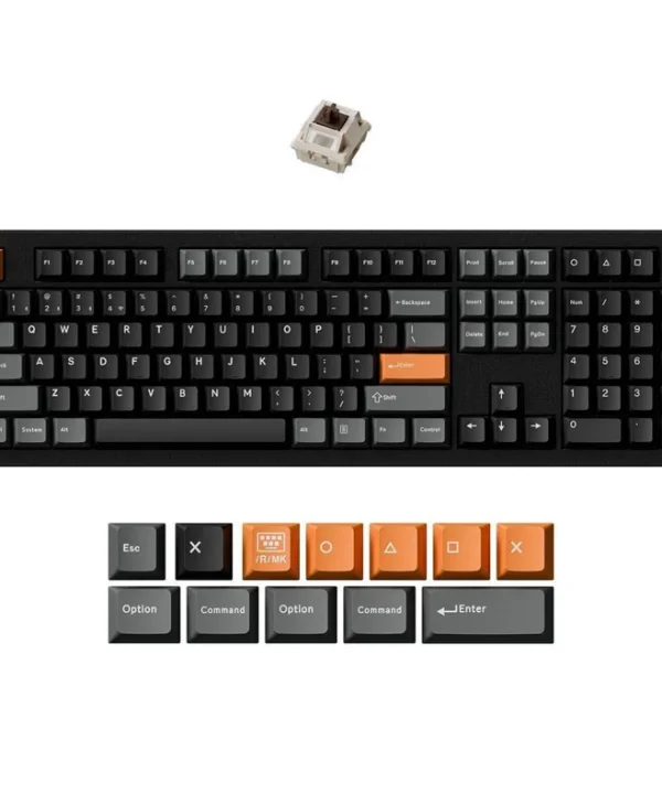 Keychron P6 Ultra P6-M3 Ασύρματο Gaming Μηχανικό Πληκτρολόγιο με Keychron Silk POM Brown διακόπτες και RGB φωτισμό (Αγγλικό US)