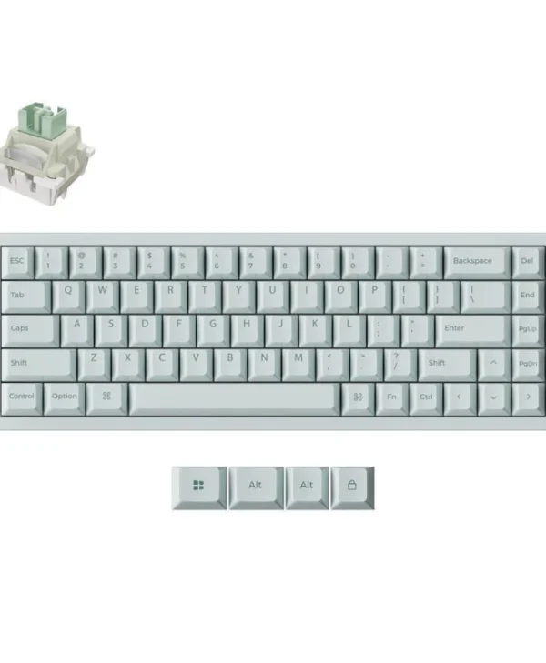 Keychron Q16 HE Q16HW-L1 Ηall Effect Gaming Πληκτρολόγιο 65% με Custom διακόπτες και RGB φωτισμό (Αγγλικό US) Πράσινο
