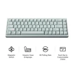 Keychron Q16 HE Q16HW-L1 Ηall Effect Gaming Πληκτρολόγιο 65% με Custom διακόπτες και RGB φωτισμό (Αγγλικό US) Πράσινο - Image 2