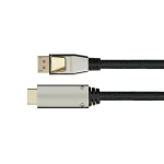 Python Cable DisplayPort male - HDMI male 3m Μαύρο (GC-M0218)