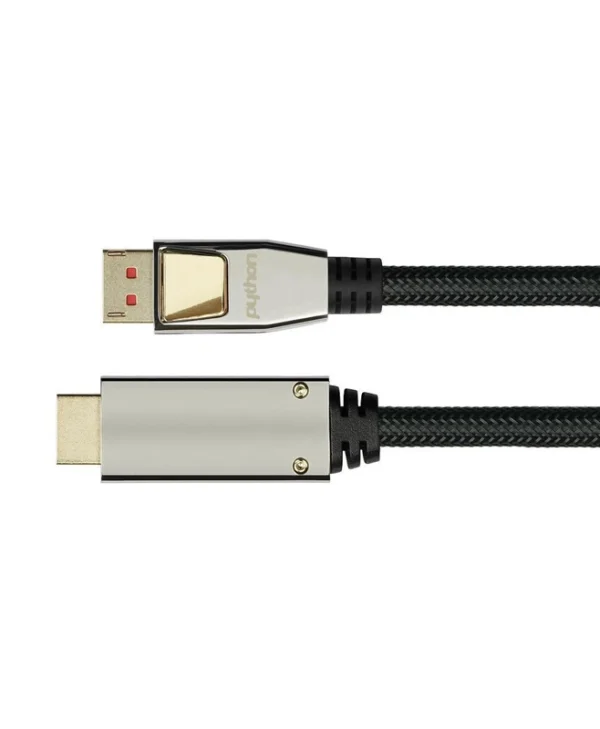 Python Cable DisplayPort male - HDMI male 3m Μαύρο (GC-M0218)