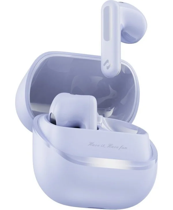 Havit Space T1 TW983 Earbud Bluetooth Handsfree Ακουστικά με Αντοχή στον Ιδρώτα και Θήκη Φόρτισης Μωβ TW983(fiolet)