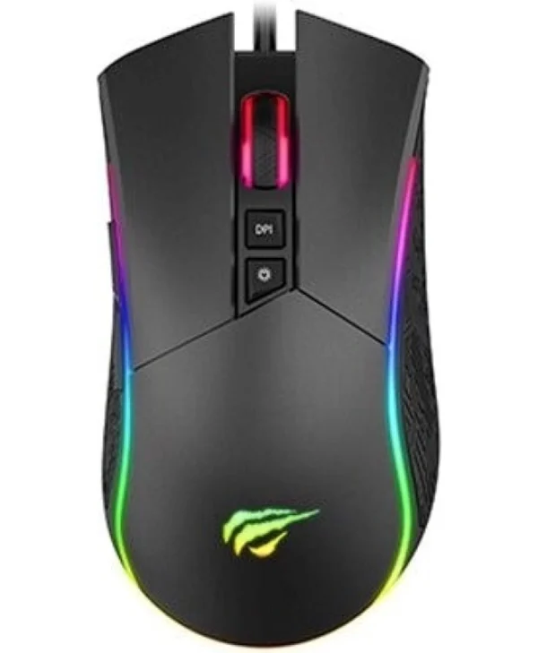 Havit MS1001S V2 RGB Gaming Ποντίκι 7200 DPI Μαύρο MS1001S V2 (black+grey)