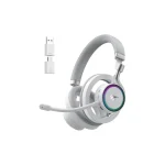 Havit Fuxi-H8 Ασύρματο On Ear Gaming Headset με σύνδεση 3.5mm / USB Λευκό for Nintendo Switch / PC / PS4 / PS5