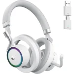 Havit Fuxi-H8 Ασύρματο On Ear Gaming Headset με σύνδεση 3.5mm / USB Λευκό for Nintendo Switch / PC / PS4 / PS5 - Image 2