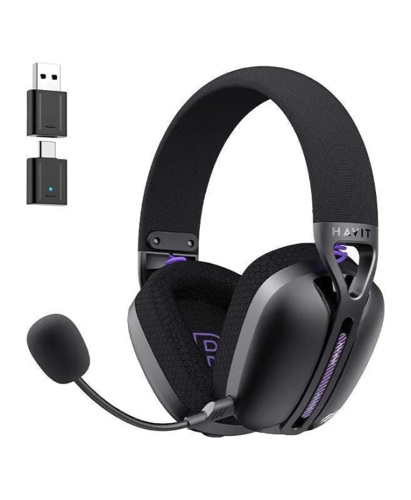 Havit Fuxi-H3 Plus Ασύρματο Over Ear Gaming Headset με σύνδεση 3.5mm / Bluetooth / USB Fuxi-H3 Plus (czarne)
