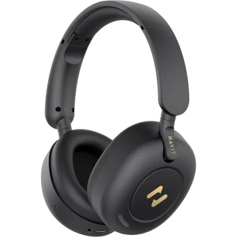 Havit H655BT Pro Ασύρματα / Ενσύρματα Over Ear Ακουστικά με 80 ώρες Λειτουργίας Μαύρα H655BT PRO czarne