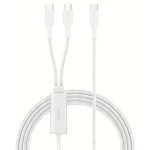 Belkin Boostcharge Pro USB 2.0 Cable USB-C male - USB-C 140W Λευκό 1.5m CAC004hq1.5MWH CAC004HQ1.5MWH