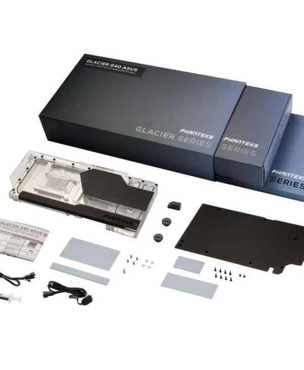 Phanteks GPU Water Block Glacier G40 4090 ASUS Graphics Card Water Block with Back Plate Μαύρο WACH-796