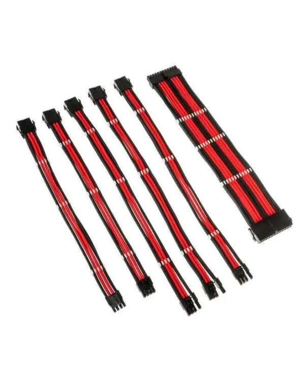Kolink Core Braided Cable Set Black Red ZUAD-1285