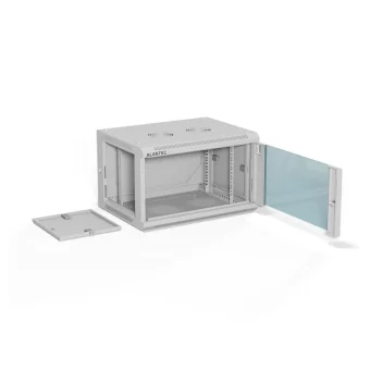 A-LAN Επιτοίχια Καμπίνα Rack 19U Γκρι SW-6U-600-450-01-SA