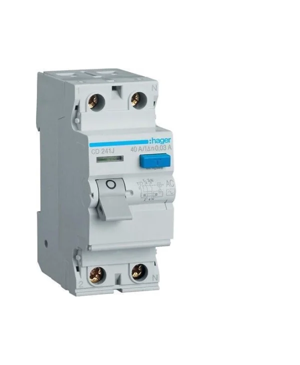 Hager Διπολικός Διακόπτης Ράγας 230V 40A CD241J