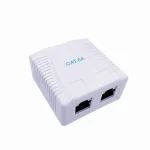 Cablexpert Cat6a Ftp Double Port Surface Mount Box White NCAC-2F6A-01