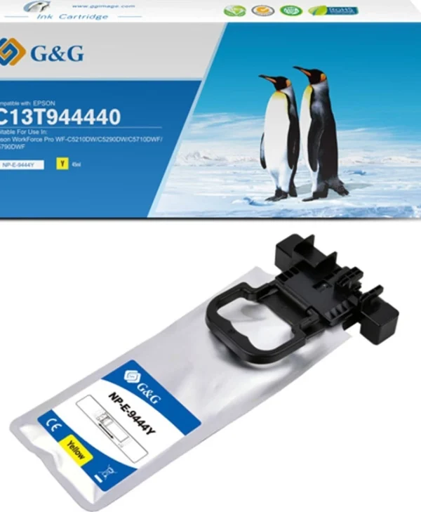 G&G Συμβατό Μελάνι Εκτυπωτή InkJet Epson C13T944440 3000 Σελίδων Κίτρινο 1τμχ 15982
