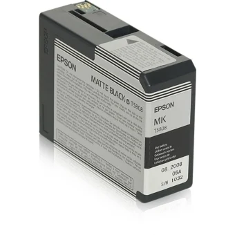 Epson T5808 Γνήσιο Μελάνι Εκτυπωτή InkJet Matte Μαύρο (C13T58080N)