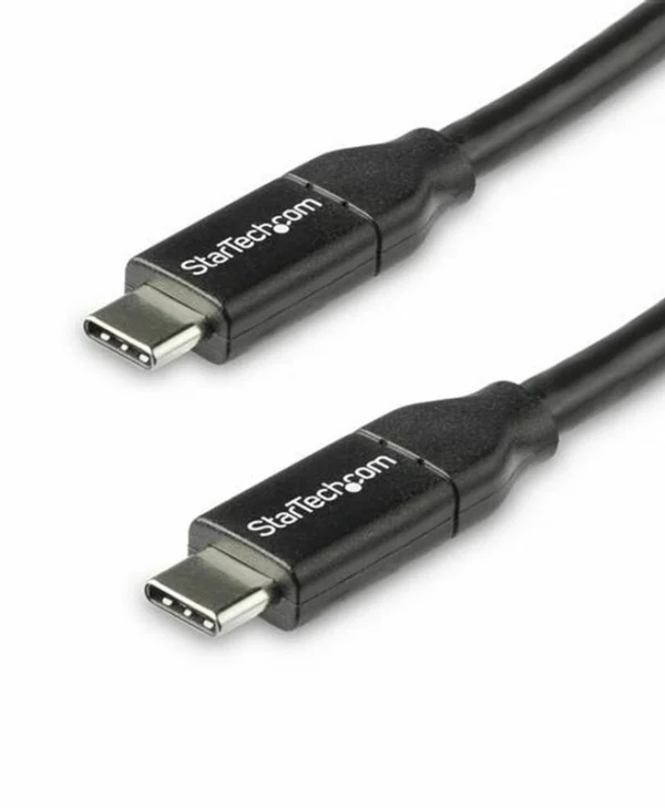 StarTech USB 2.0 Cable USB-C male - USB-C 100W PD Μαύρο 0.5m USB2C5C50CM