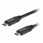 StarTech USB 2.0 Cable USB-C male - USB-C 100W PD Μαύρο 0.5m USB2C5C50CM - Image 3