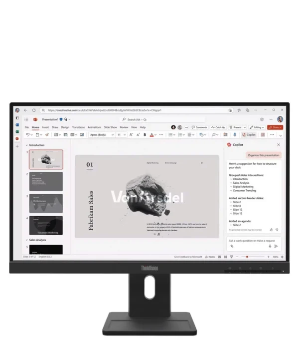 Lenovo ThinkVision E22-40 IPS Monitor 21.5" FHD 1920x1080 με Χρόνο Απόκρισης 4ms GTG 64C9MAT6EU