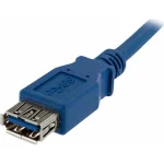 StarTech USB 2.0 Cable USB-A male - USB-A female Μπλε 1m (USB3SEXT1M) - Image 3