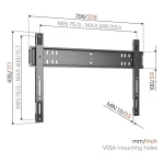 Vogel's TVM 5705 Βάση Τηλεόρασης Τοίχου Μαύρο 5857050 - Image 2