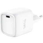 Trust Φορτιστής Χωρίς Καλώδιο GaN με Θύρα USB-C 30W Power Delivery Λευκός (Maxo) 25520