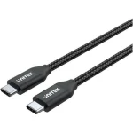Unitek Braided USB 2.0 Cable USB-C male - USB-C 100W PD Μαύρο 2m C14059BK - Image 2