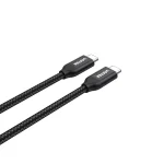 Unitek Braided USB 2.0 Cable USB-C male - USB-C 100W PD Μαύρο 2m C14059BK - Image 3