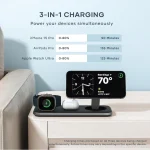 Satechi Ασύρματος Φορτιστής Qi2 15W Power Delivery Γκρι (Trio) ST-QTPM-EA - Image 13